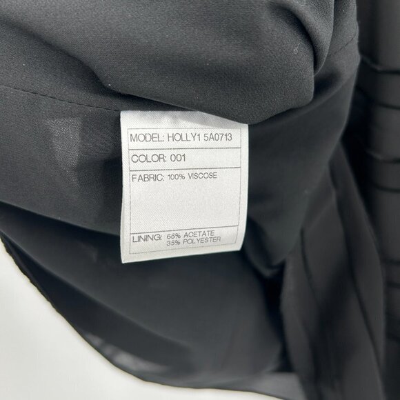 SANTORELLI Black Layered Stripes Sleeveless Italian Blouse Tank Top Size 4 - Picture 6 of 6